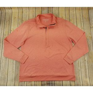 Haus of Grey Matte Grey Men’s Half Zip Pullover Golf Sweater Size L Pink B5